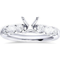 14K White Gold Bridal Set with Round Cut Diamonds - 2.30 Carat Total Diamond Weight by Auriventus