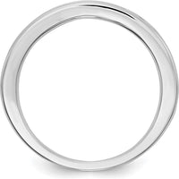 14K White Gold Channel Band with Round Blue Sapphires - 0.44 Carat Total Gemstone Weight by 0