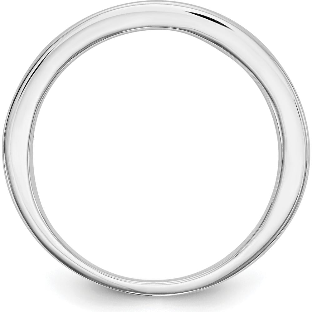14K White Gold Channel Set Ruby Wedding Band - 0.48 Carat Total Ruby Weight by 0