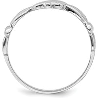 14K White Gold Claddagh Ring with Polished Finish - Symbol of Love, Loyalty, and Friendship by 0