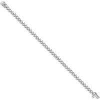 14K White Gold Complete 2 Carat Diamond Illusion Setting 7" Tennis Bracelet by Monteluci Fine Jewelry