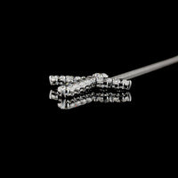 14K White Gold Cross Pendant with 11 Prong-Set Round Brilliant Cut Lab Diamonds - 2.98 Carats Total Diamond Weight - Covaloro Fine Jewelry