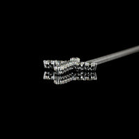 14K White Gold Cross Pendant with 11 Round Brilliant Cut Lab Diamonds - 1.01 Carat Total Weight, E-F Color VS1 Clarity - Covaloro Fine Jewelry