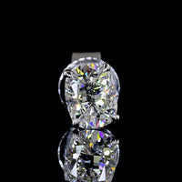 14K White Gold Cushion Brilliant Cut Lab Diamond Stud Earrings - 1.06 Total Carat Weight, D VVS2 Clarity, IGI Certified - Covaloro Fine Jewelry