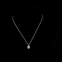 14K White Gold Cushion Brilliant Lab Diamond Solitaire Pendant - VS1 Clarity - 1.54 Carat Total Weight - Covaloro Fine Jewelry