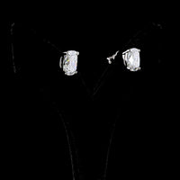 14K White Gold Cushion Brilliant Lab Diamond Stud Earrings - 5.11 Carat Total Weight, E-F VVS2 Clarity, IGI Certified - Covaloro Fine Jewelry