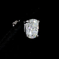 14K White Gold Cushion Cut Diamond Stud Earrings with Prong Setting - 4.59 Carat Total Weight (Lab Grown D VS1 and E VVS2) - Covaloro Fine Jewelry