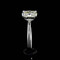 14K White Gold Cushion Modified Cut Solitaire Ring with 2.09 Carat Lab Diamond (G-H Color, VS1 Clarity) - GIA Certified - Covaloro Fine Jewelry