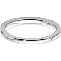 14K White Gold Diamond and Sapphire Band - 0.03 Carat Total Gemstone Weight by 0