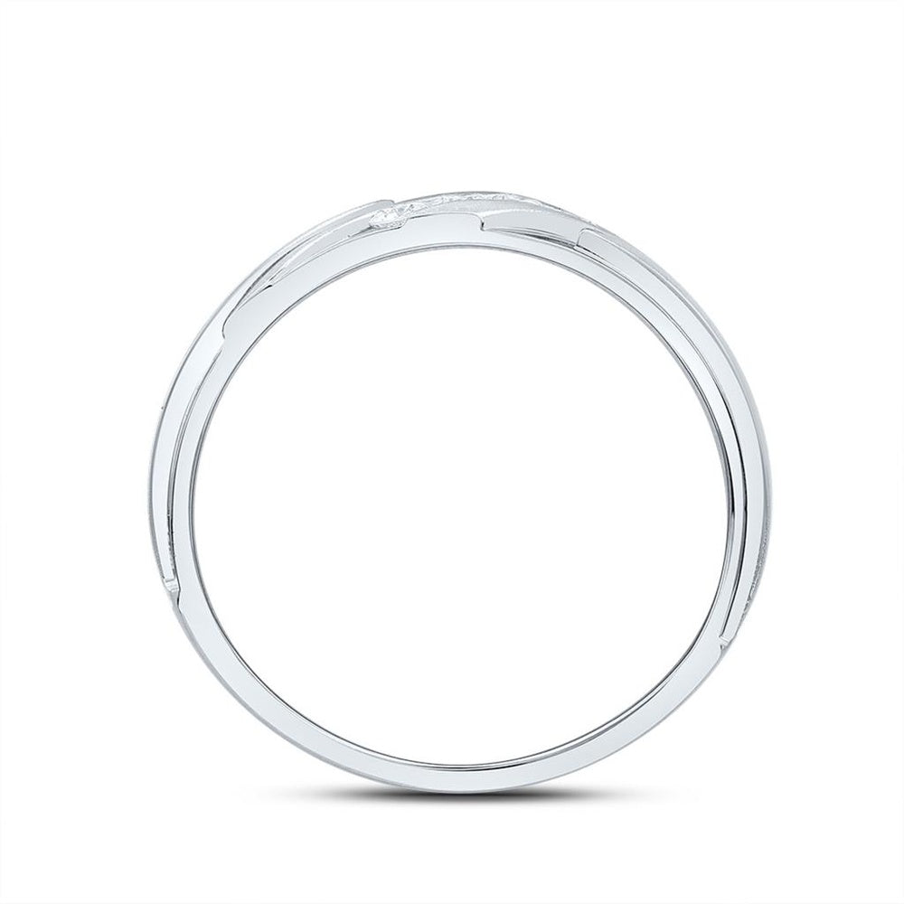 14K White Gold Diamond Band Ring - 1/4 Carat Total Diamond Weight