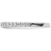 14K White Gold Diamond Band with 17 Round Diamonds - 0.34 Carat Total Diamond Weight by 0