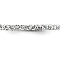 14K White Gold Diamond Band with 17 Round Diamonds - 0.34 Carat Total Diamond Weight by 0