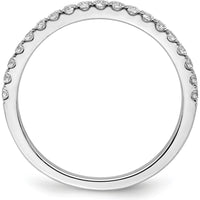14K White Gold Diamond Band with 19 Round Diamonds - 0.38 Carat Total Diamond Weight by 0