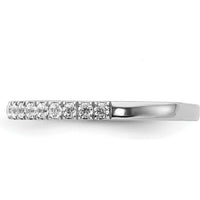 14K White Gold Diamond Band with 19 Round Diamonds - 0.38 Carat Total Diamond Weight by 0