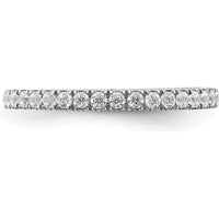 14K White Gold Diamond Band with 19 Round Diamonds - 0.38 Carat Total Diamond Weight by 0