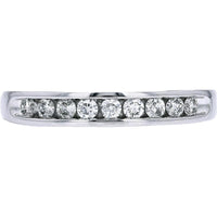 14K White Gold Diamond Band with Round Diamonds - 1/4 Carat Total Diamond Weight