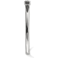 14K White Gold Diamond Bar Ring with 0.10 Carat Total Diamond Weight - G-I Clarity by Oro Pregiato
