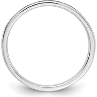 14K White Gold Diamond Channel Band with 15 Round Brilliant Diamonds - 0.15 Carat Total Diamond Weight by 0