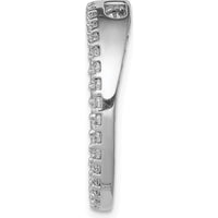 14K White Gold Diamond Circle Chain Slide Pendant - 0.72 Carat Total Diamond Weight by Monteluci Fine Jewelry