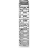 14K White Gold Diamond Circle Chain Slide Pendant - 5/8 Carat Total Diamond Weight by Monteluci Fine Jewelry