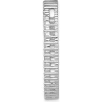 14K White Gold Diamond Circle Chain Slide Pendant with 1 Carat Total Diamond Weight by Monteluci Fine Jewelry