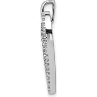 14K White Gold Diamond Heart Pendant with 48 Round Diamonds - 0.16 Carat Total Diamond Weight by Monteluci Fine Jewelry