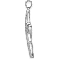 14K White Gold Diamond Latin Cross Pendant with Round Diamonds - 1.0 Carat Total Diamond Weight by Monteluci Fine Jewelry