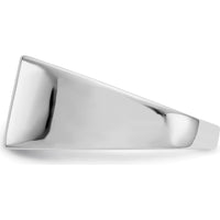 14K White Gold Diamond Pave Men's Ring with Tapered Band - 0.25 Carat Total Diamond Weight by 0
