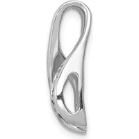14K White Gold Diamond Pendant with Channel-Set Round Diamonds - 0.10 Carat Total Diamond Weight by Monteluci Fine Jewelry