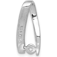 14K White Gold Diamond Pendant with Channel-Set Round Diamonds - 0.10 Carat Total Diamond Weight by Monteluci Fine Jewelry