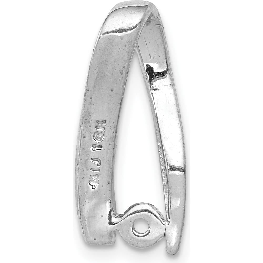 14K White Gold Diamond Pendant with Channel-Set Round Diamonds - 0.10 Carat Total Diamond Weight by Monteluci Fine Jewelry