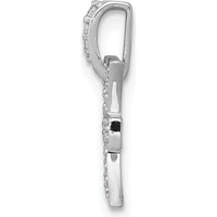 14K White Gold Diamond Pisces Zodiac Pendant - 0.025 Carat Total Diamond Weight by Monteluci Fine Jewelry