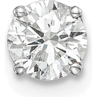 14K White Gold Diamond Stud Earrings - 0.5 Carat Total Diamond Weight by Oro Pregiato