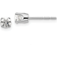 14K White Gold Diamond Stud Earrings with 0.436 Carat Total Diamond Weight by 0
