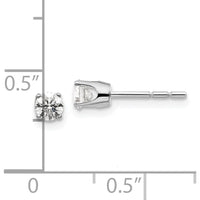 14K White Gold Diamond Stud Earrings with 0.436 Carat Total Diamond Weight by 0