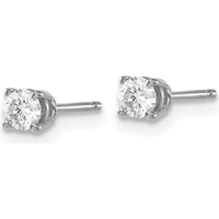14K White Gold Diamond Stud Earrings with Round Brilliant-Cut Diamonds - 0.30 Carat Total Diamond Weight by 0