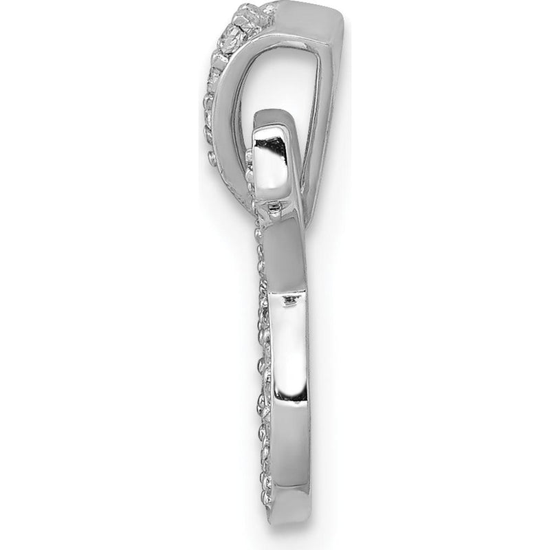 14K White Gold Diamond Taurus Zodiac Pendant - 0.023 Carat Total Diamond Weight by Monteluci Fine Jewelry