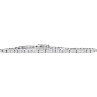 14K White Gold Diamond Tennis Bracelet - 5.00 Carat Total Diamond Weight