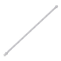 14K White Gold Diamond Tennis Bracelet - 5 Carat Total Diamond Weight