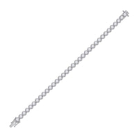 14K White Gold Diamond Tennis Bracelet - 6 Carat Total Diamond Weight