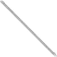 14K White Gold Diamond Tennis Bracelet with 2 Carat Round Diamonds - Illusion Setting, 7.25" by Monteluci Fine Jewelry