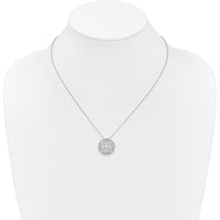 14K White Gold Diamond Vintage Hearts Pendant Necklace - 1/2 Carat Total Diamond Weight by Monteluci Fine Jewelry