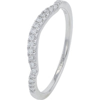 14K White Gold Double Halo Bridal Set with Round Diamond and Intertwined Accented Shank - 0.63 Carat Total Diamond Weight