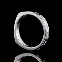 14K White Gold East-West Flush Set Baguette Lab Diamond Eternity Band - 0.44 Carat Total Weight - Covaloro Fine Jewelry