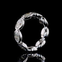 14K White Gold East-West Oval Cut Lab Diamond Eternity Band - 4.68 Carat Total Weight - Covaloro Fine Jewelry