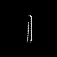 14K White Gold East-West Oval Cut Lab Diamond Tennis Bracelet - 15.63 Total Carat Weight, 26 Stones - Covaloro Fine Jewelry