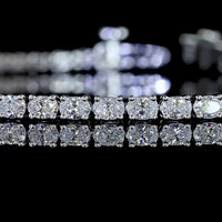 14K White Gold East-West Oval Cut Lab Diamond Tennis Bracelet - 3.01 Carat Total Weight - E-F Color VS Clarity - Covaloro Fine Jewelry