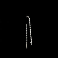 14K White Gold East-West Pear Shape Lab Diamond Tennis Bracelet - 3.98 Carat Total Weight, 39 Stones, E-F Color VS Clarity - Covaloro Fine Jewelry