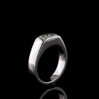 14K White Gold East-West Solitaire Ring with Half-Bezel Set Radiant Cut Lab Diamond - 1.75 Carat Total Weight, E-F Color VS1 Clarity - Covaloro Fine Jewelry