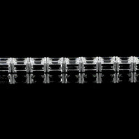 14K White Gold East-West Tennis Bracelet with 39 Emerald Cut Lab Diamonds - 6.90 Carat Total Weight, E-F Color VVS2 Clarity - Covaloro Fine Jewelry
